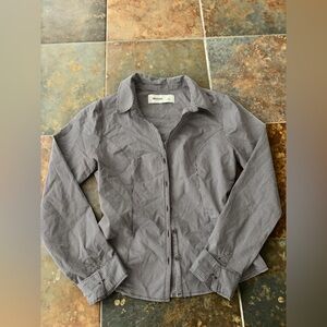 Hollister Black and White Gingham Button Down Shirt